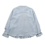 Manuel Ritz Camicia Manica Lunga Tinta Unita Collo Coreano per Neonato MR3101X AZZURRO MANUEL RITZ 