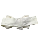 LA STUPENDERIA fascia tinta unita con fiocco Bianco per Neonata ABFA522 BIANCO LA STUPENDERIA 