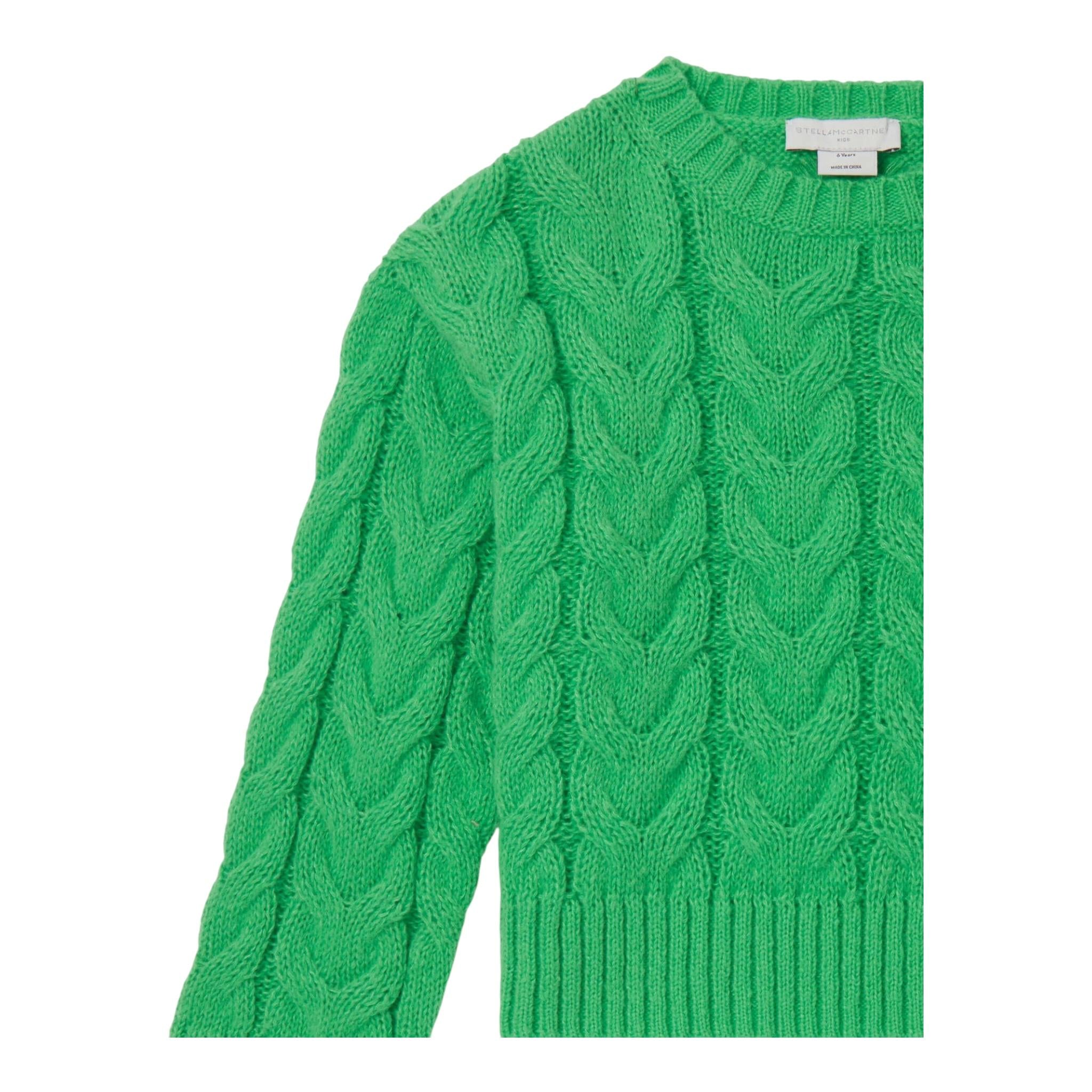 STELLA McCARTNEY maglia girocollo tinta unita Verde per Bambina TV9B60 VERDE STELLA McCARTNEY 