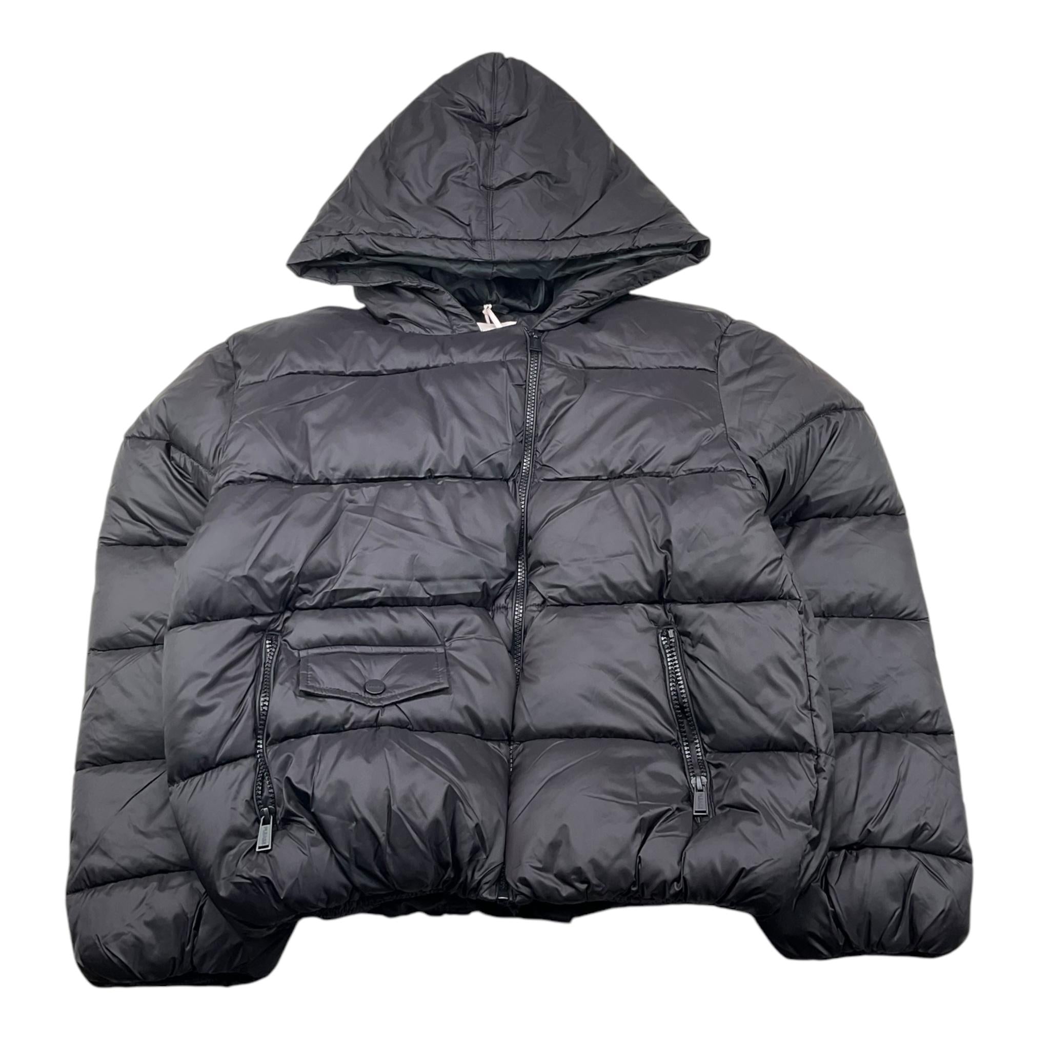 PLEASE giubbino tinta unita con cappuccio Nero per Bambina JE02160G66 NERO PLEASE 