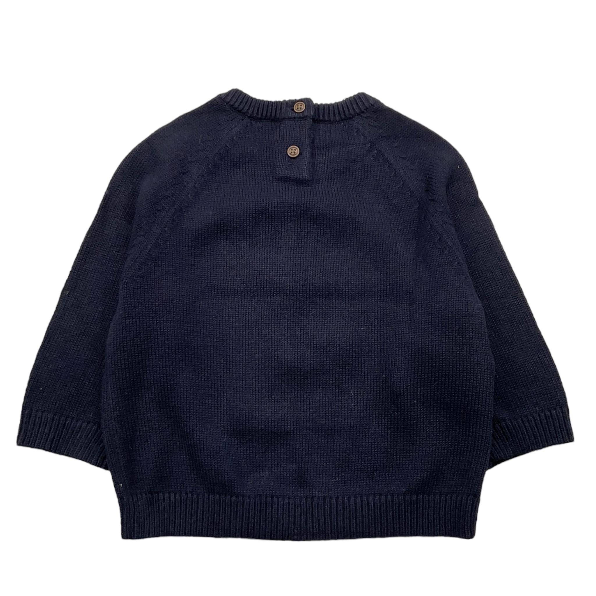 MAYORAL maglia tinta unita girocollo con stampa Blu per Neonato 231074 BLU MAYORAL 