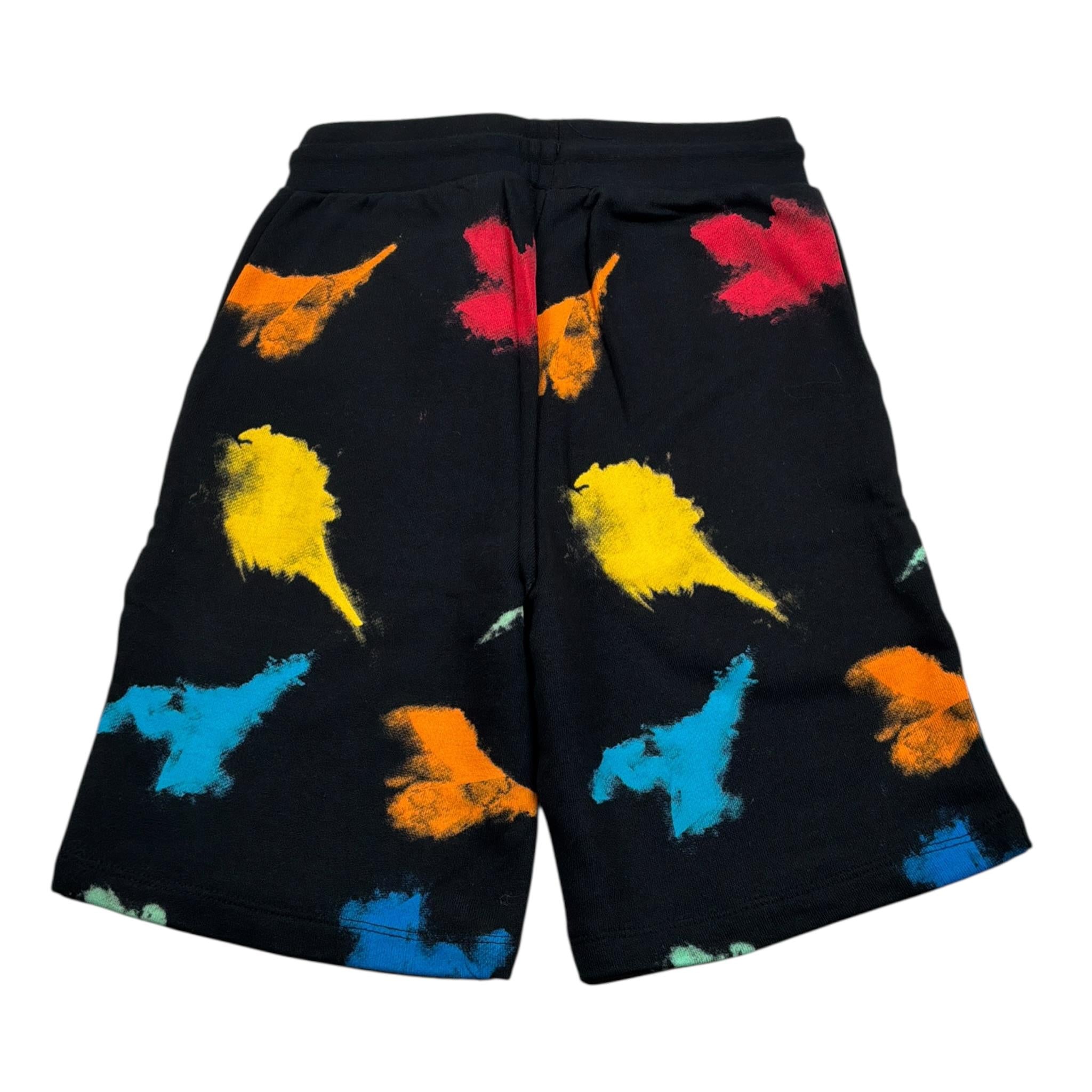 Diadora Bermuda Felpa tinta unita con Stampe Nero per Bambino 033179 NERO DIADORA 