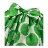 Miss Grant Gonna  Con Elastico In Vita Bicolore Bianco/Verde Per Neonata