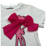 M+E' T-Shirt Girocollo tinta unita con Stampa Bianco per Neonata UE1389 BIANCO M+E' 