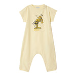 Burberry Pagliaccetto Girocollo Tinta Unita con Stampa per Neonato 8104524 PAGLIA BURBERRY 