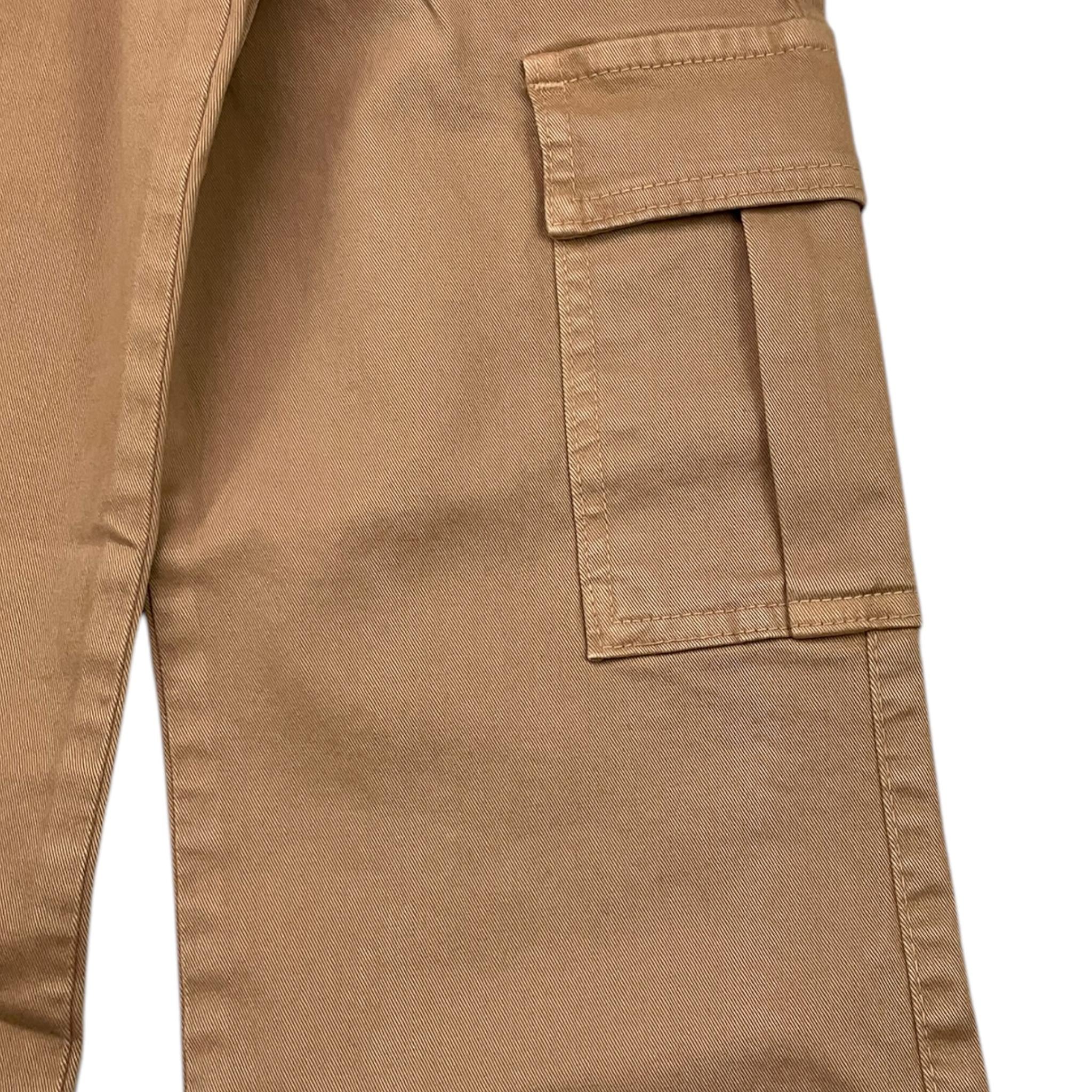 LU LU BY MISS GRANT pantalone modello a palazzo tinta unita con elastico in vita Cammello per Bambina LL2994 CAMMELLO LU LU BY MISS GRANT 