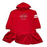 MONNALISA abito manica lunga tinta unita con cappuccio Rosso per Bambina 178900R1 ROSSO MONNALISA 