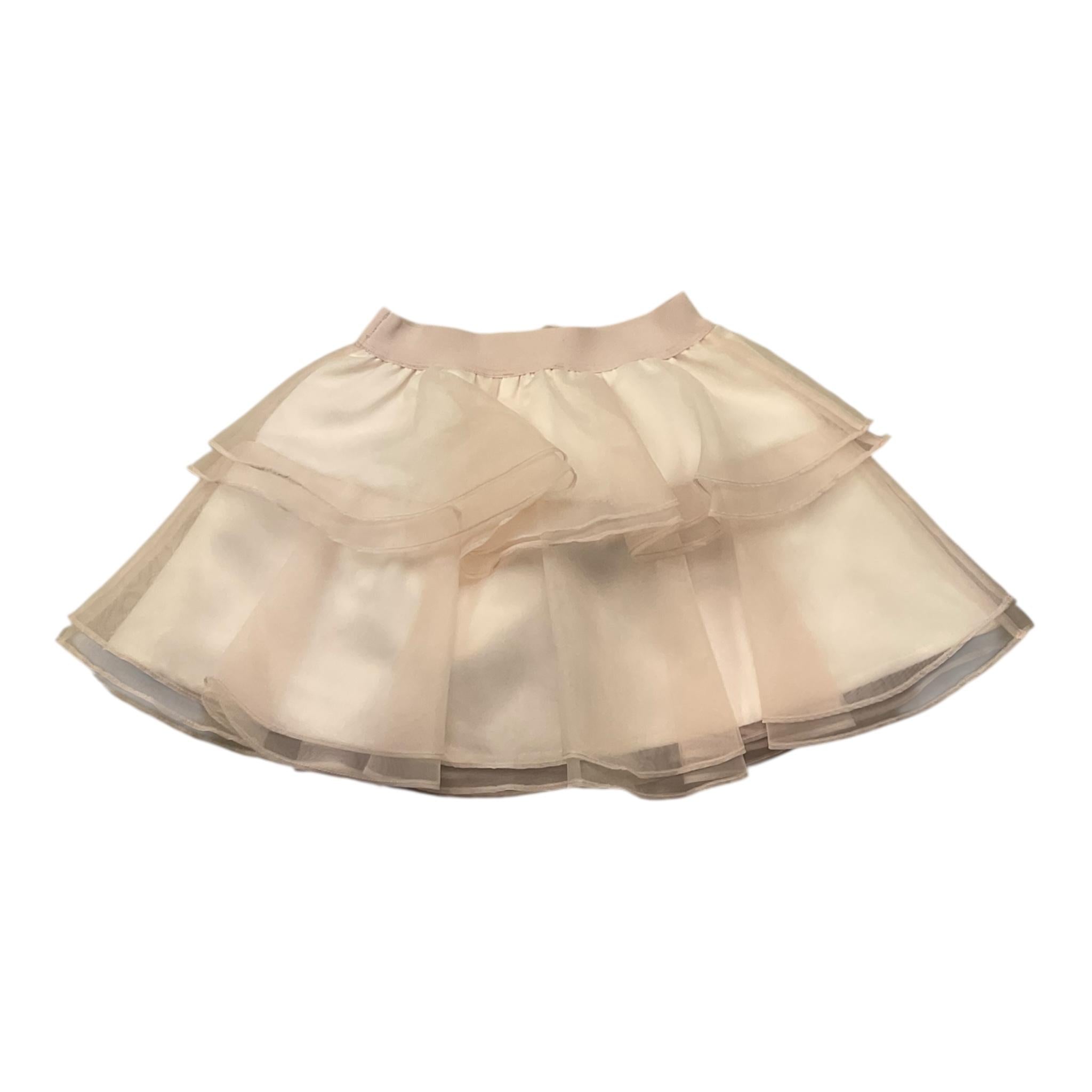 Liu Jo Gonna Tinta Unita con Balze per Bambina KA4107J ROSA LIU JO 