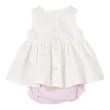 Elisabetta Franchi Completo 2 Pezzi Camicia-Coulotte Bicolore per Neonata ENCD098X BIANCO ELISABETTA FRANCHI 