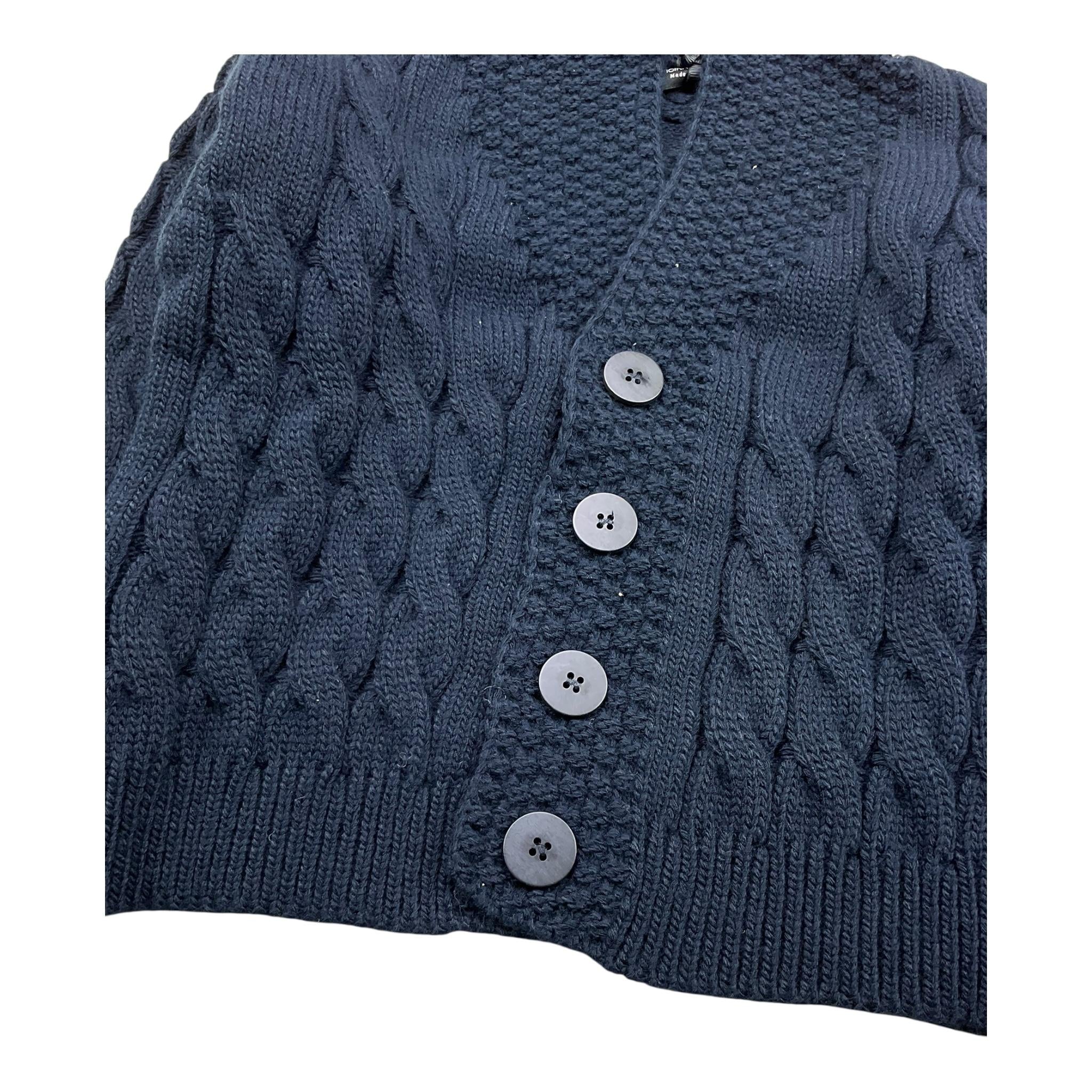 OFFICINA MILANESE cardigan tinta unita scollo a v Blu per Bambino JCARDIGAN BLU OFFICINA MILANESE 