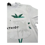 Patriot T-Shirt Girocollo Tinta Unita con Taschino per Bambino PTS001J BIANCO PATRIOT 