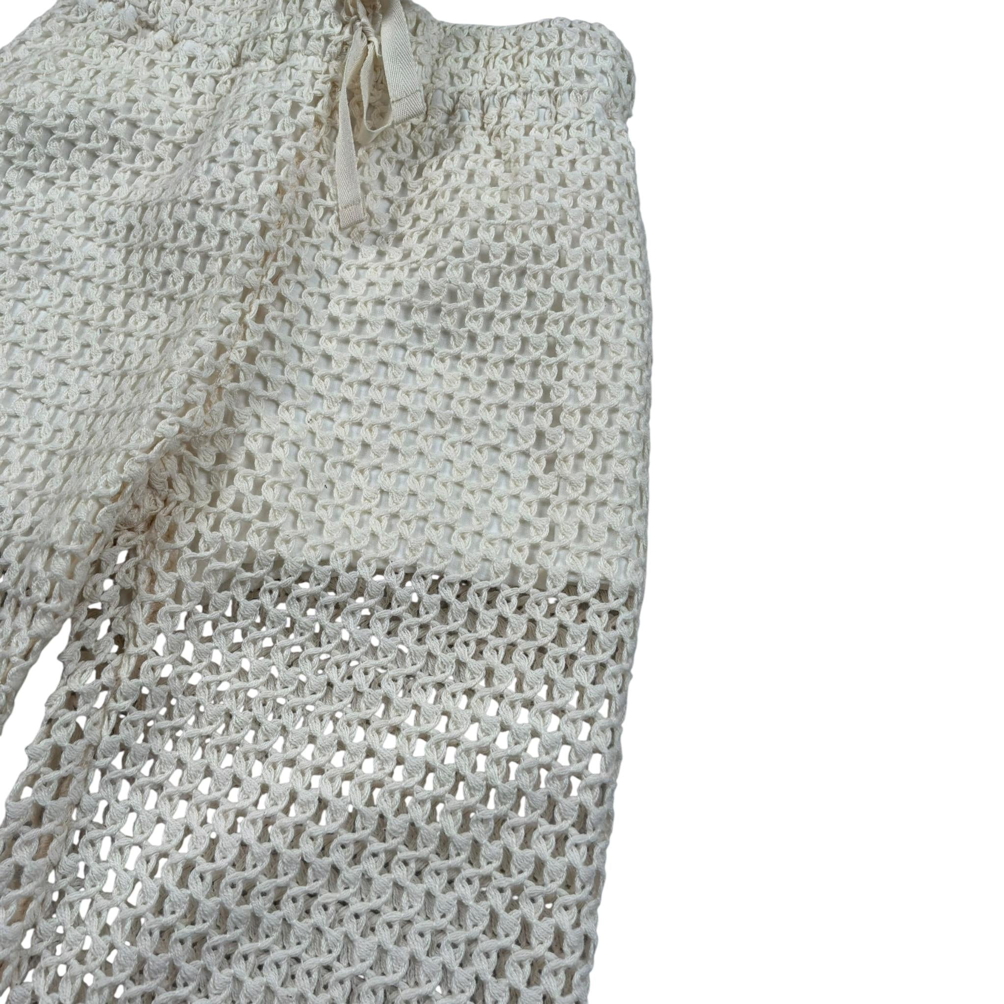 Lalalu' Pantalone Tinta Unita Traforato per Neonata PTL80PBX BEIGE LALALU' 