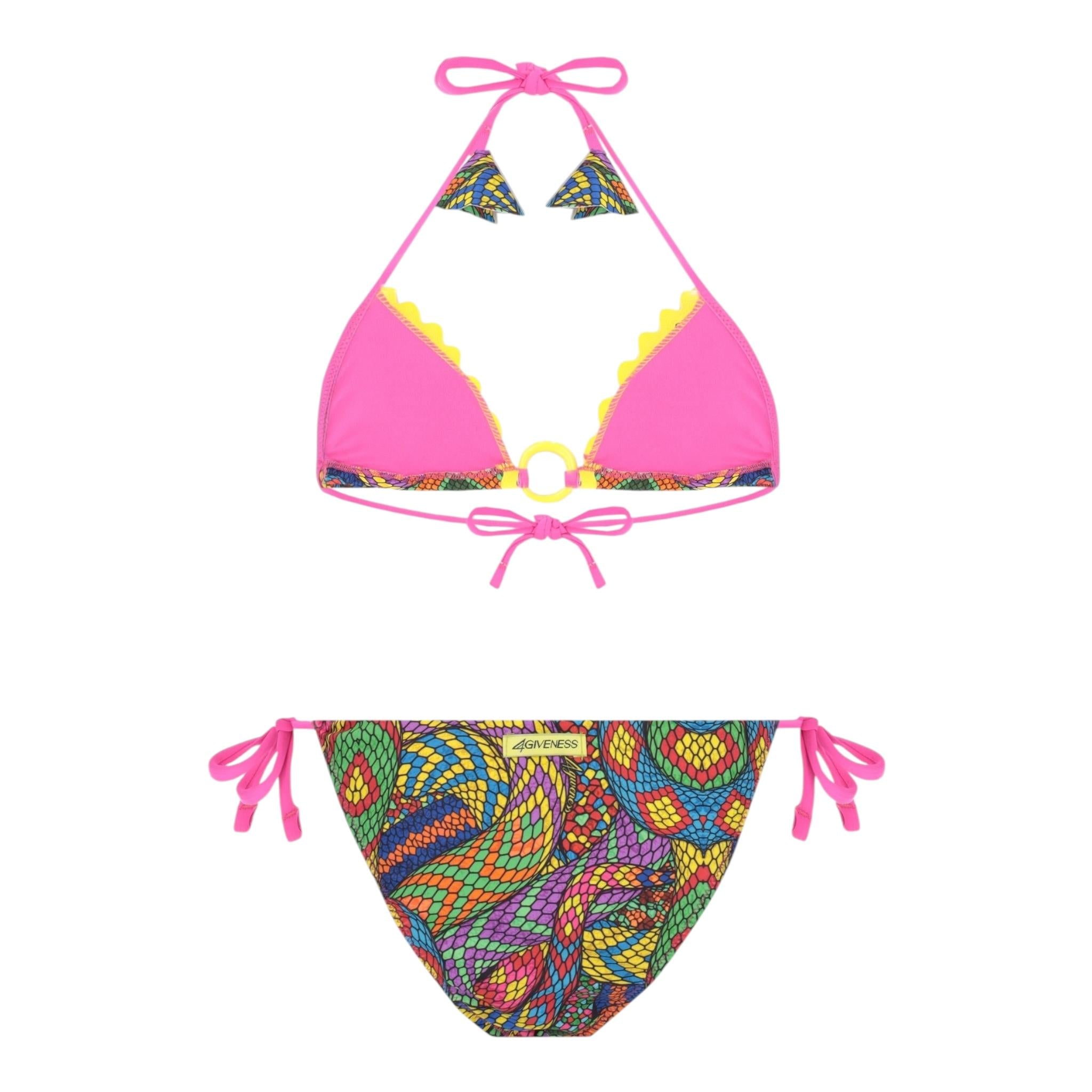 4Giveness Costume 2 Pezzi Triangol-Slip Multicolor per Bambina 125GBWBK5102 MULTICOLOR 4GIVENESS 