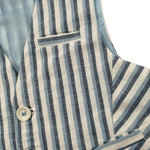 Manuel & Frank Gilet Tinta Unita con Fantasia A Righe per Neonato MF5271L BIANCO MANUEL & FRANK 