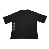 Cesare Paciotti T-Shirt Girocollo tinta unita con Stampa Nero per Bambino TSP5102J NERO CESARE PACIOTTI 