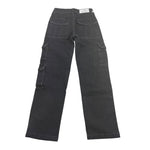 #2.0 MILANO jeans tinta unita con girovita regolabile Nero per Bambina J61 NERO #2.0 MILANO 