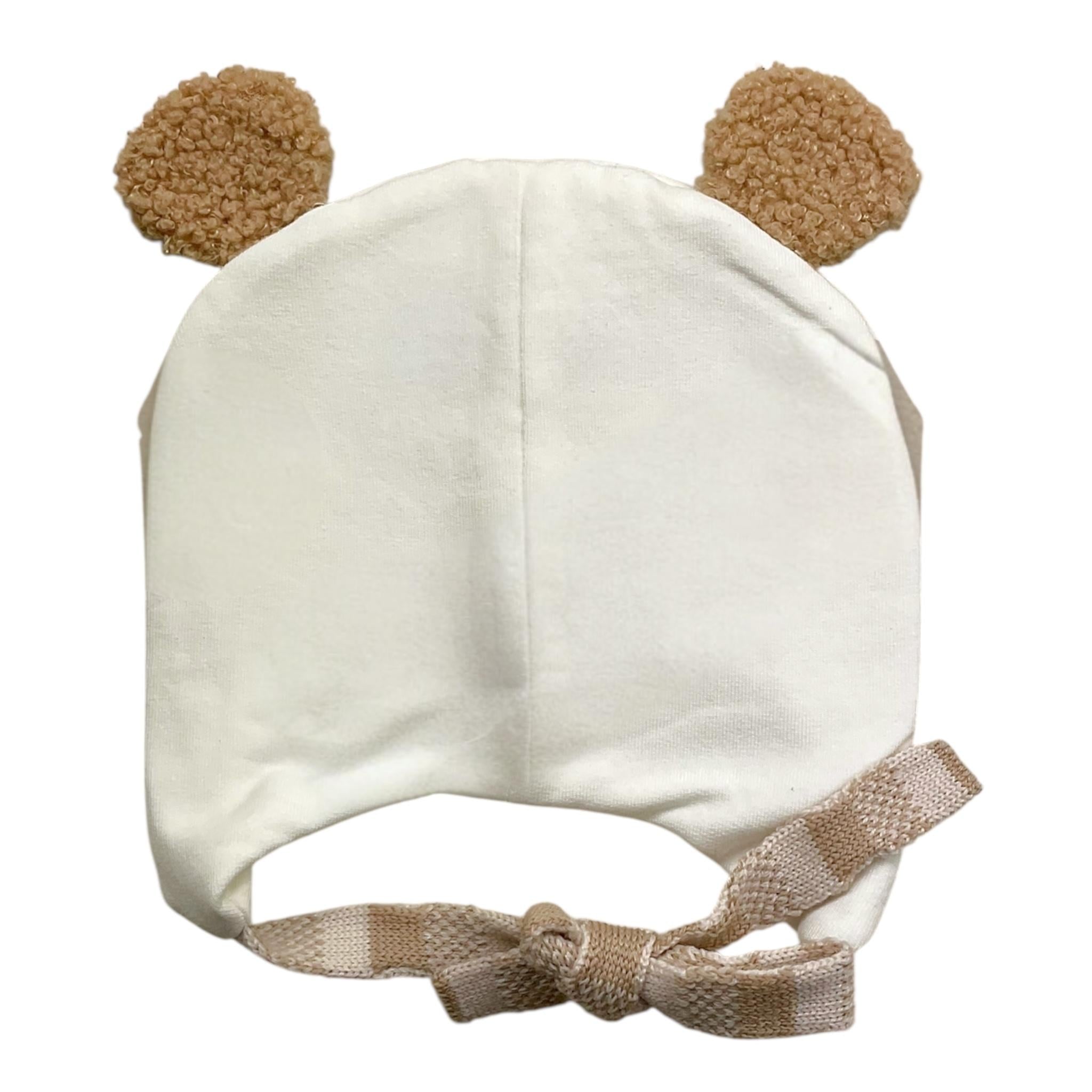 MARLU' cappello tinta unita con orecchie Bianco per Neonato IB6173 BIANCO MARLU' 