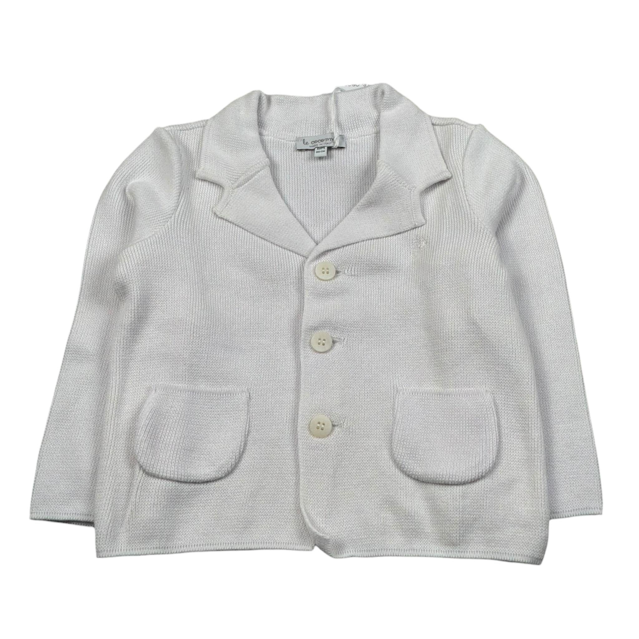 Le Coconne Giacca Tinta Unita In Filo per Neonato LCN1460 BIANCO LE COCONNE 