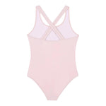 Michael Kors Costume Intero Tinta Unita con Stampa per Bambina R30302 ROSA MICHAEL KORS 