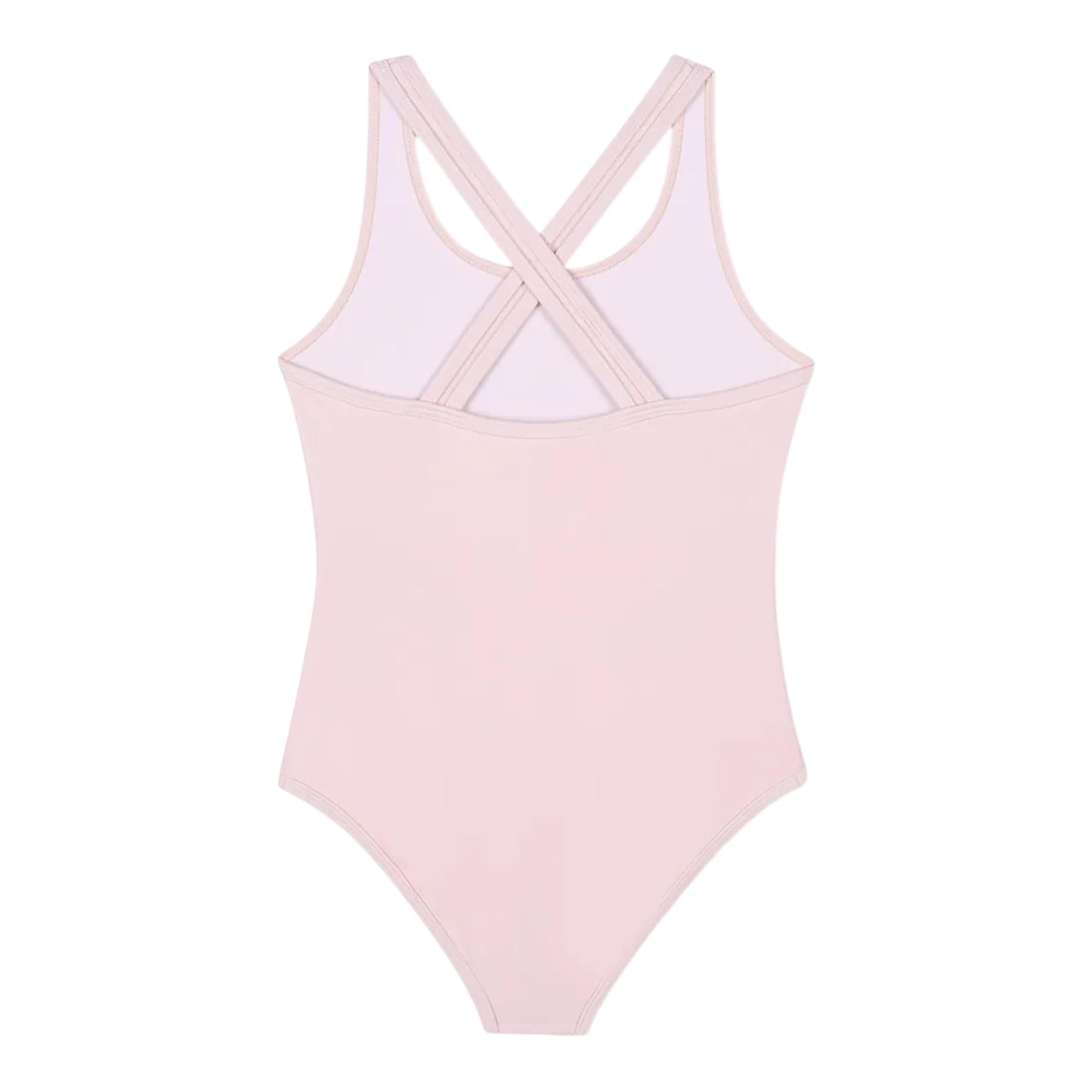 Michael Kors Costume Intero Tinta Unita con Stampa per Bambina R30302 ROSA MICHAEL KORS 