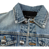 John Richmond Giubbino In Denim Tinta Unita con Logo per Bambino RBP26050GB AZZURRO JOHN RICHMOND 