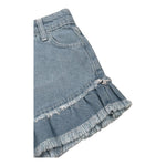 Naice Short In Denim Tinta Unita con Girovita Regolabile per Bambina 24122 AZZURRO NAICE 