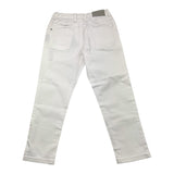 Trussardi Pantalone Tinta Unita con Stampa Bianco per Neonato