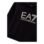 EMPORIO ARMANI felpa tinta unita con cappuccio e con stampa Nero/bronzo per Bambino 8NFM01 NERO/BRONZO EMPORIO ARMANI 