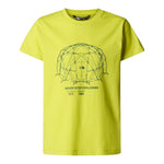 The North Face T-Shirt Girocollo Tinta Unita con Stampa per Bambino NF0A8AXGJE31S GIALLO THE NORTH FACE 