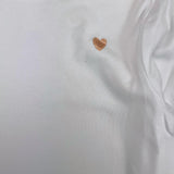 Carre'Ment Beau Shirt Girocollo Tinta Unita Bianco Per Bambina