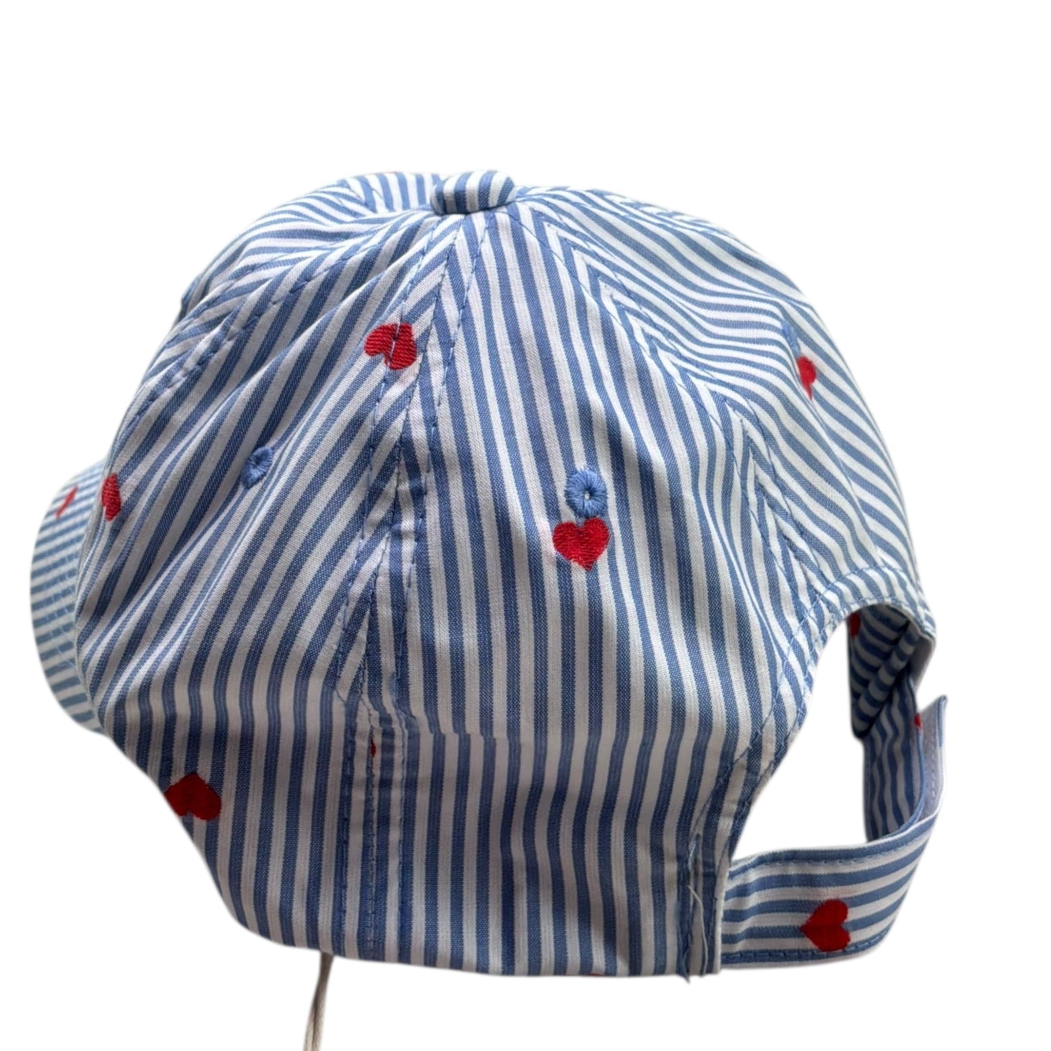 Saint Barth Cappello Modello Berretto con Fantasia A Righe per Bambina 00826L BIANCO SAINT BARTH 