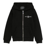 John Richmond Felpa Tinta Unita con Zip E Cappuccio per Neonato RBP25004FEX NERO JOHN RICHMOND 