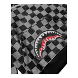 Sprayground Felpa Chiusa con Cappuccio Bicolore per Bambino SPY1151GREY NERO SPRAYGROUND 