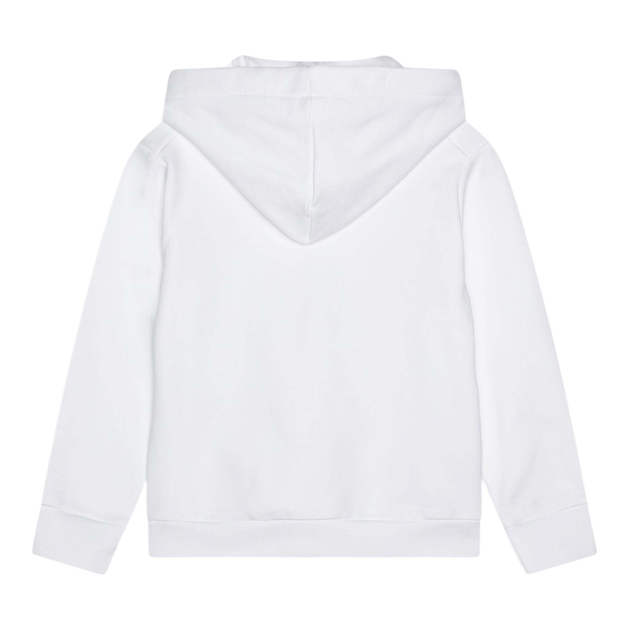 Marni Felpa Chiusa con Cappuccio Tinta Unita con Logo per Bambino M01407 BIANCO MARNI 