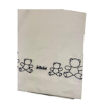 LE BEBE' set 3 pezzi lenzuola tinta unita cn ricami Bianco per Neonato LBB5150 BIANCO LE BEBE' 