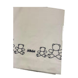 LE BEBE' set 3 pezzi lenzuola tinta unita cn ricami Bianco per Neonato LBB5150 BIANCO LE BEBE' 