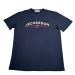 Jeckerson T-Shirt Girocollo Tinta Unita con Stampa per Bambino 118TJMJS25 BLU JECKERSON 