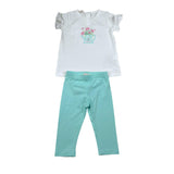 Liu Jo Completo 2 Pezzi T-Shirt-Leggins per Neonata HA5061X BIANCO/VERDE LIU JO 