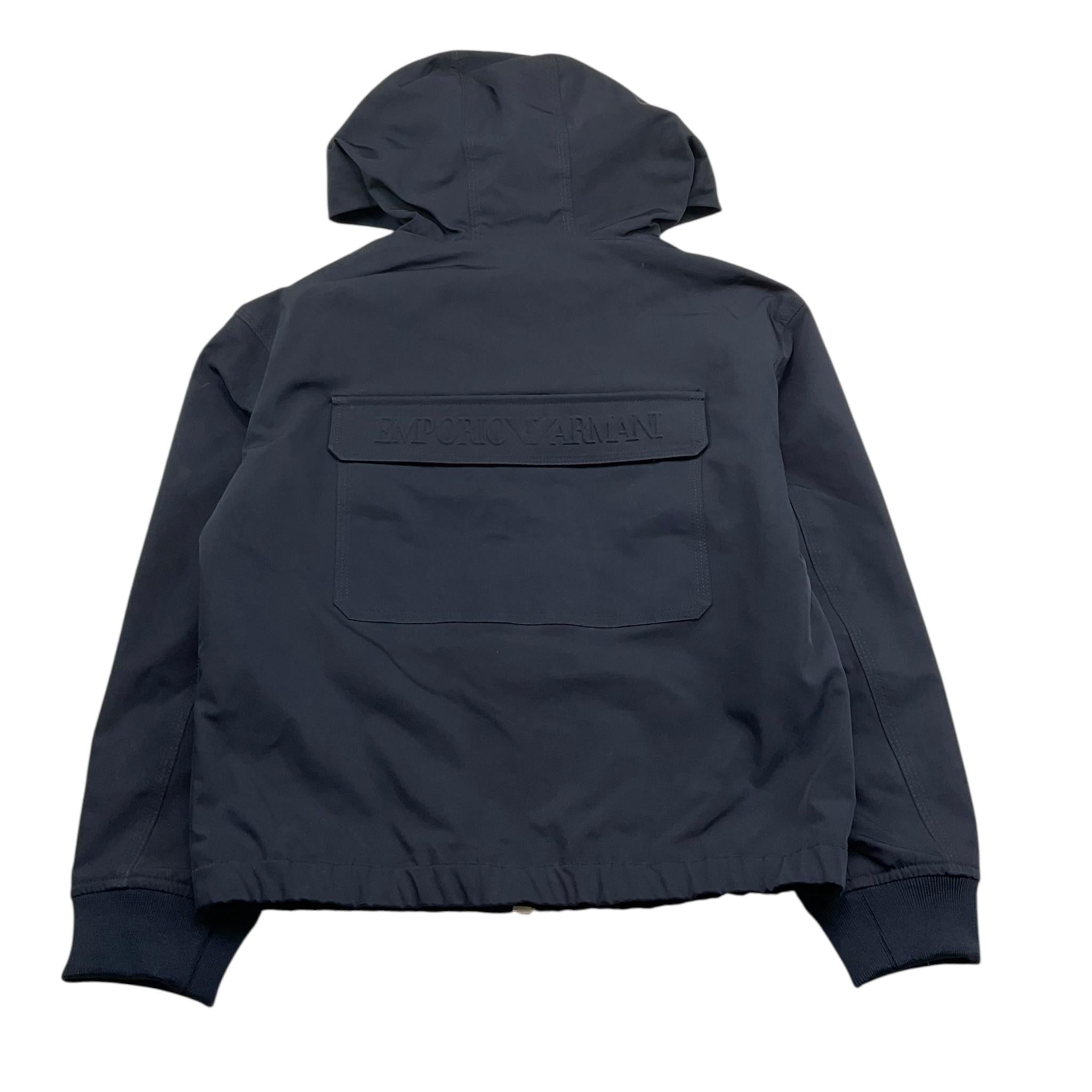 Emporio Armani Giubbino Tinta Unita con Zip E Cappuccio per Bambino 3R4BJ9 BLU EMPORIO ARMANI 