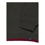 FAY maglia tinta unita girocollo con profili in contrasto Verde per Neonato FV9P00N VERDE FAY 