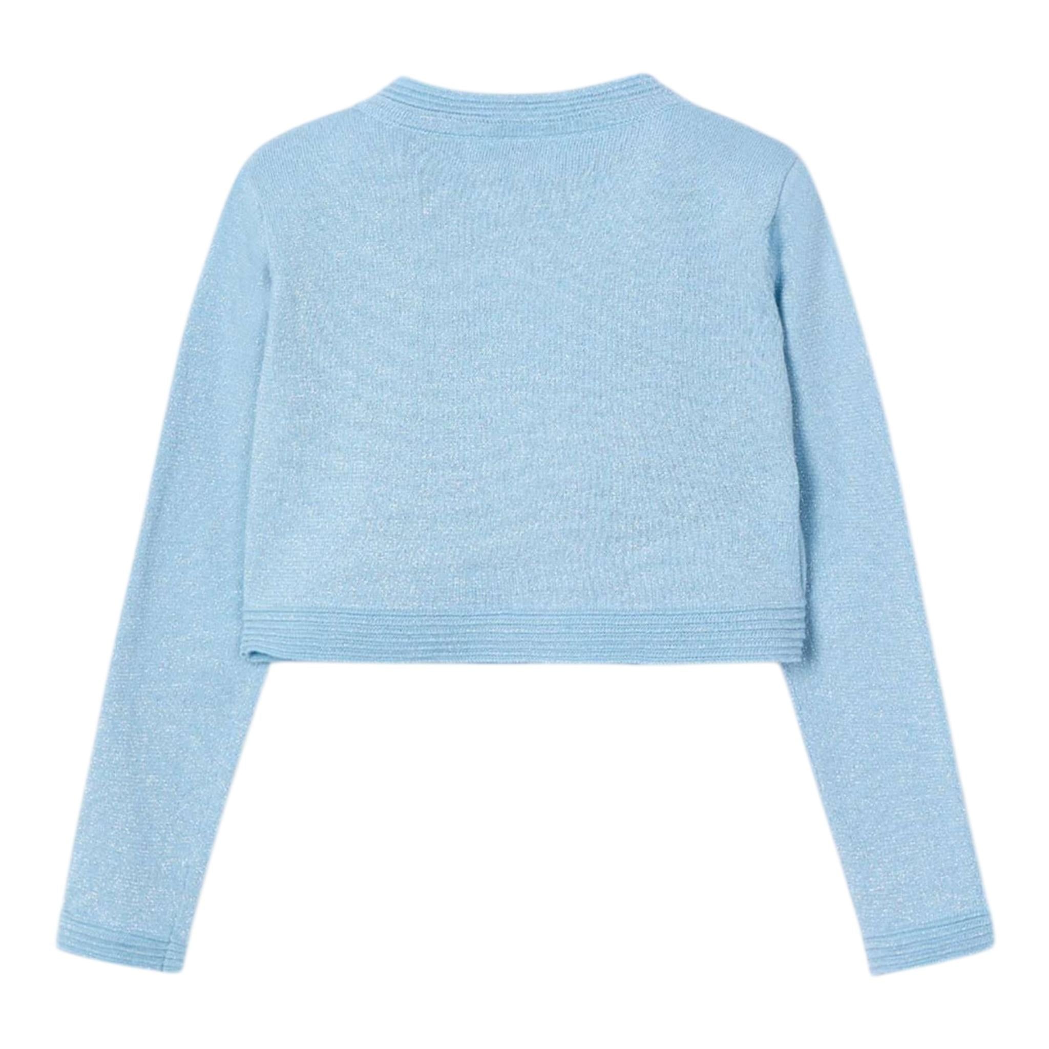 Mayoral Coprispalle Tinta Unita Glitterato per Bambina 321 AZZURRO MAYORAL 