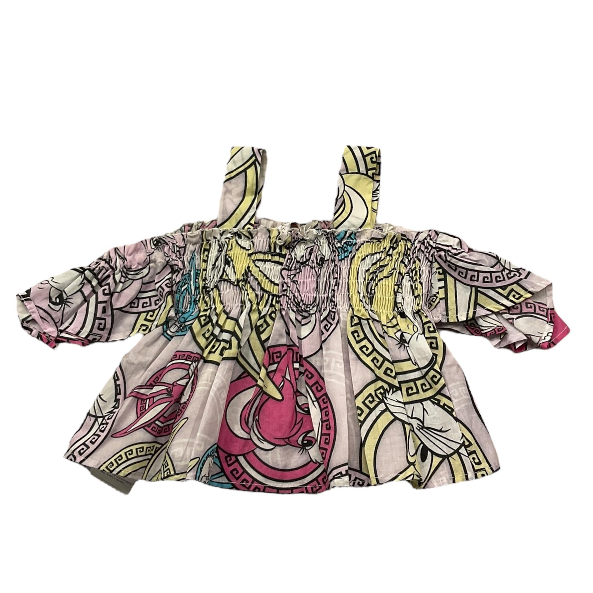 Monnalisa Top Mezza Manica Stampa Fantasia per Neonata 119301 MULTICOLOR MONNALISA 