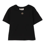 Twinset T-Shirt Girocollo Tinta Unita per Bambina 251GJ2481 NERO TWINSET 