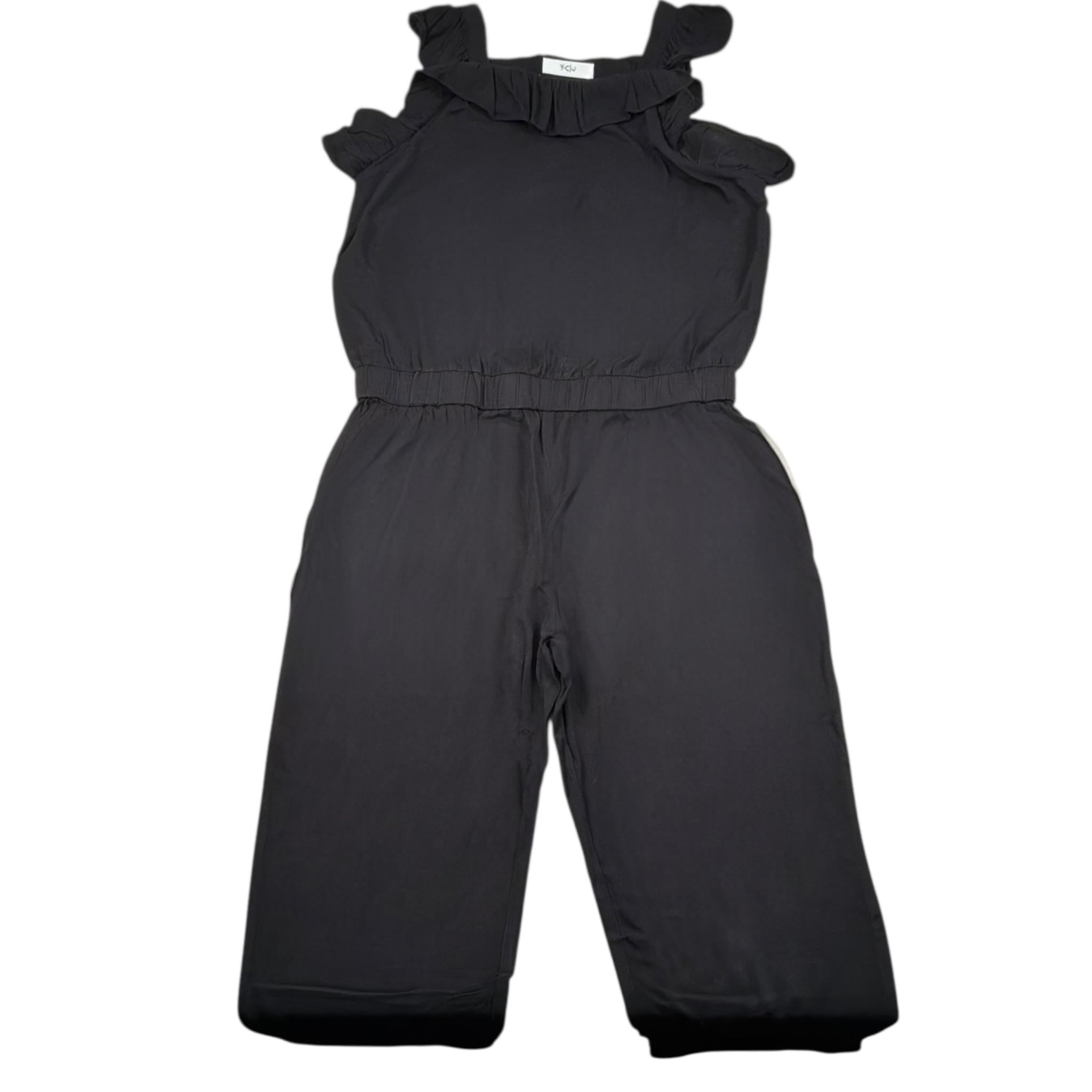 Y-Clu Tuta Intera Tinta Unita per Bambina 17136 NERO Y-CLU 