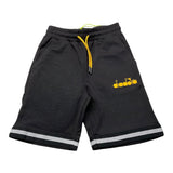 Diadora Bermuda Tinta Unita Con Stampa Logo Nero Per Bambino