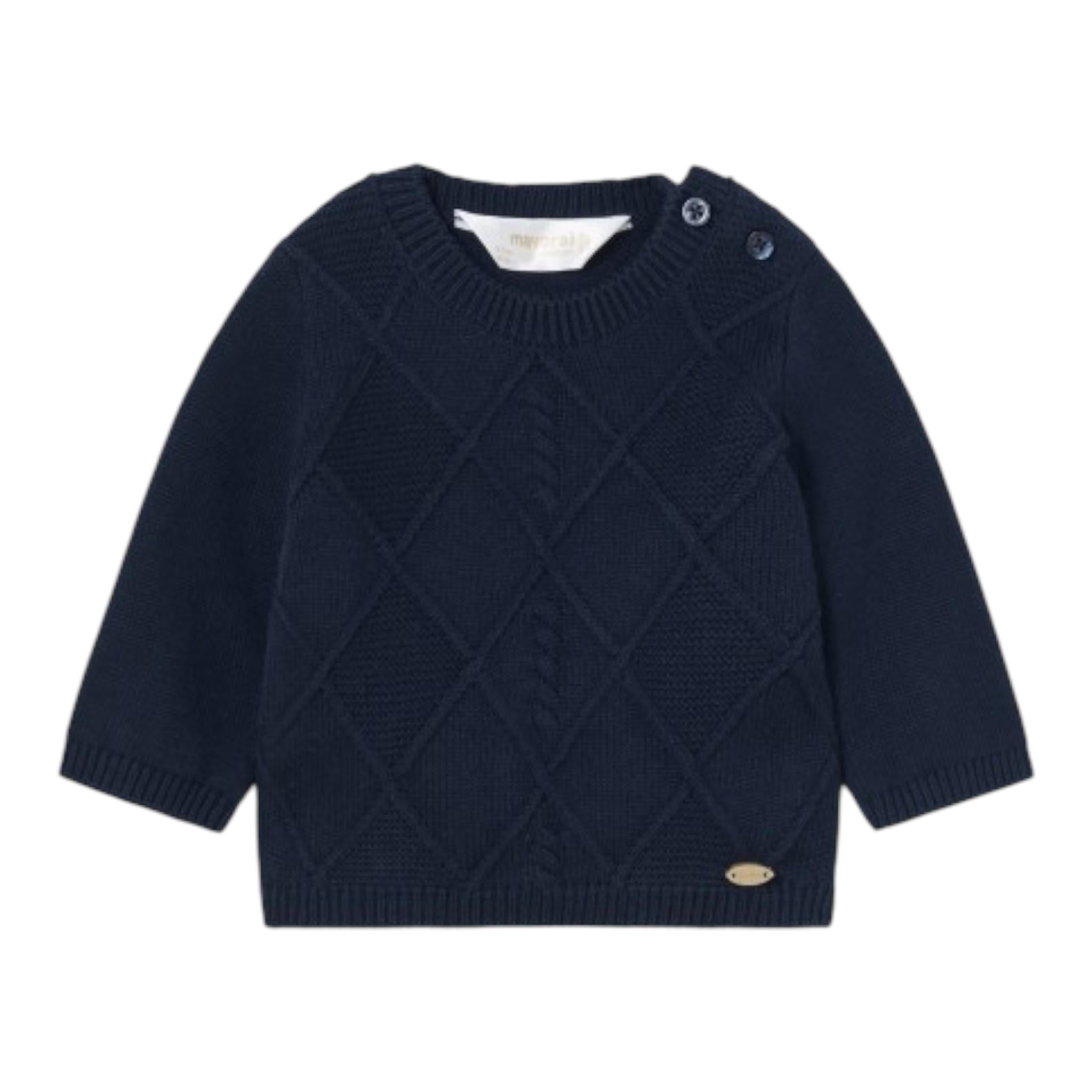 MAYORAL maglia tinta unita girocollo Blu per Neonato 2305 BLU MAYORAL 