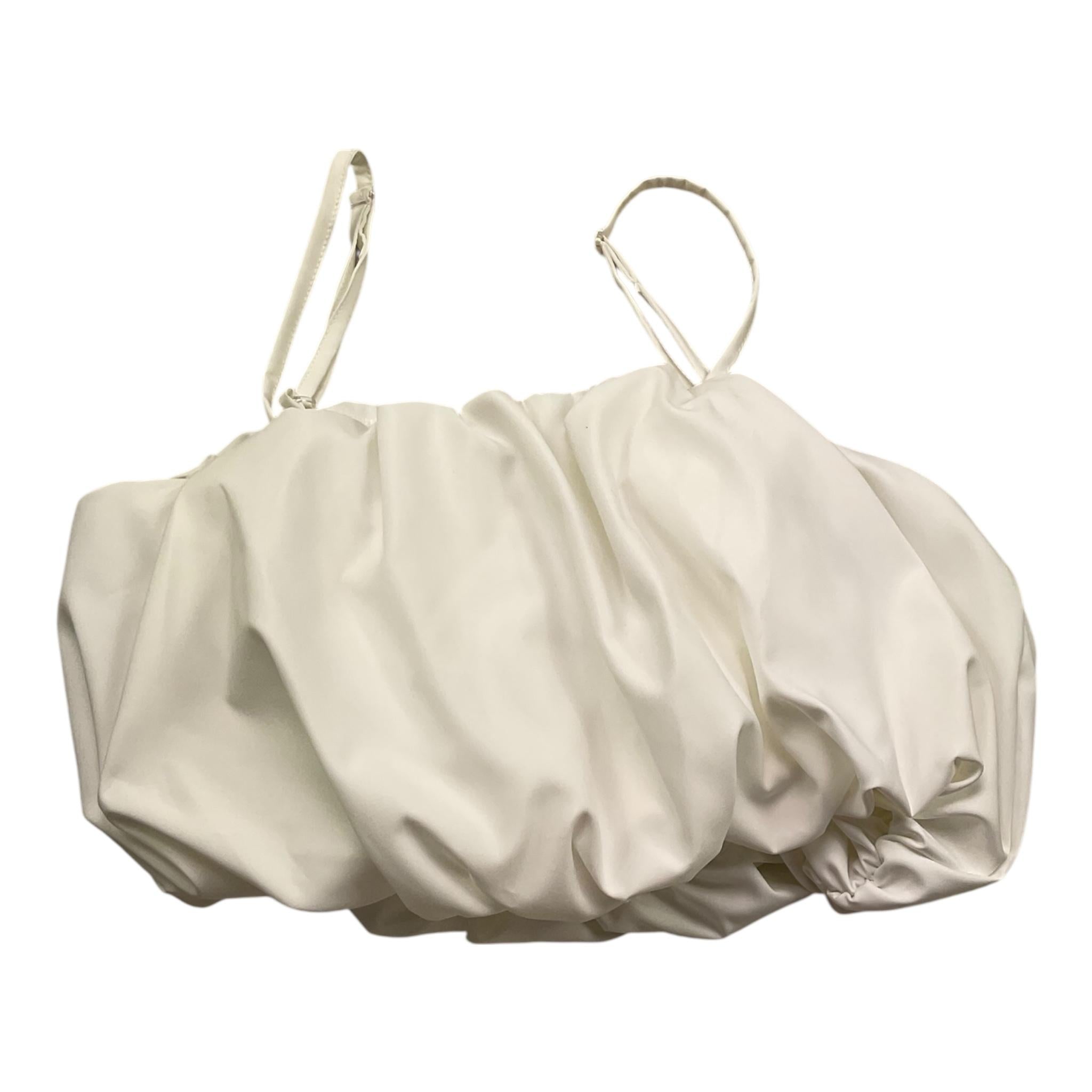 Naida Top Tinta Unita Bretelline per Bambina NAT091 BIANCO NAIDA 