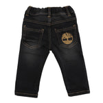 TIMBERLAND jeans tinta unita con girovita regolabile Nero per Neonato T60270 NERO TIMBERLAND 