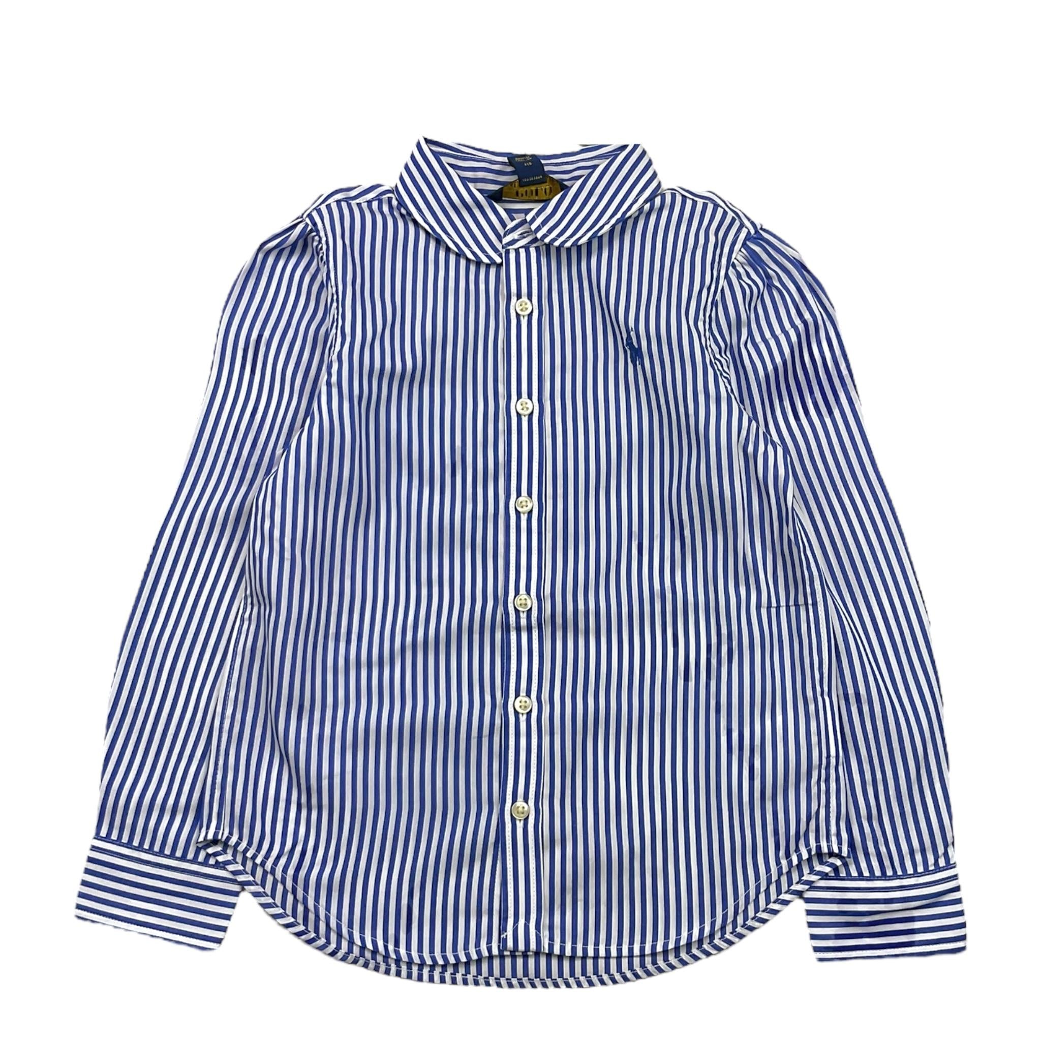 Ralph Lauren Camicia Bicolore con Fantasia A Righe per Neonato 312833159002N BIANCO/AZZURRO RALPH LAUREN 