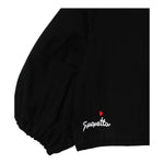 Simonetta Camicia Tinta Unita con Logo per Bambina SW5A03 NERO SIMONETTA 